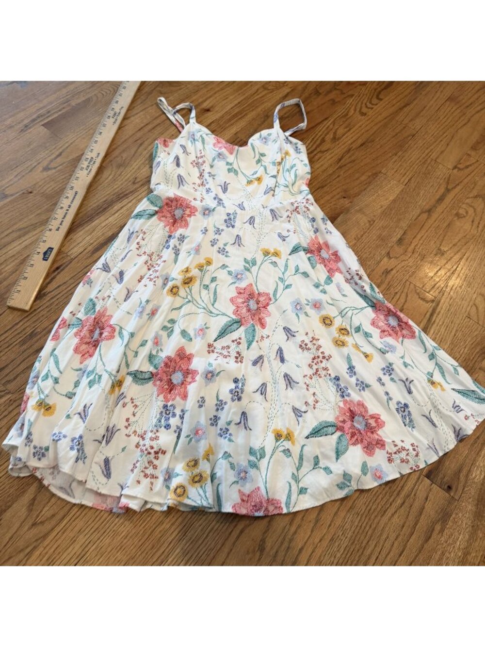 Old Navy Womens White Floral Dress Size XS